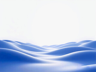 Obraz premium Abstract Blue Snow Dunes Under Bright White Sky landscape