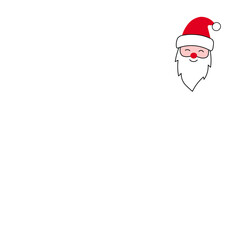 santa claus on white background