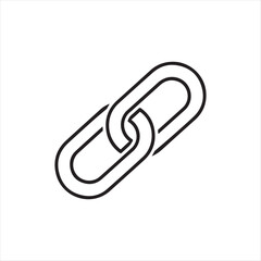 Obraz premium Simple chain link icon design