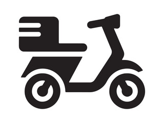 Vector illustration of a scooter icon.