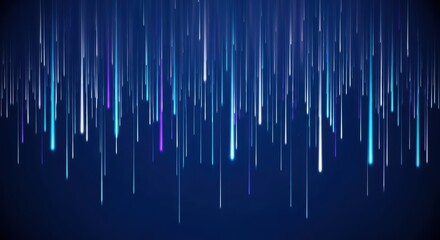 Abstract vertical light streaks on dark background