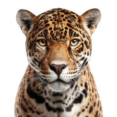 Jaguar head portrait png big cat png wildlife png predator png animal png spotted png fierce png nature png feline png transparent background image