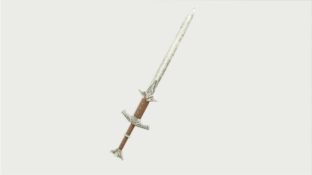old long sword replicas 360 animation