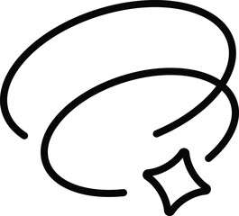 a cartoon drawing of a healing magic sparkle