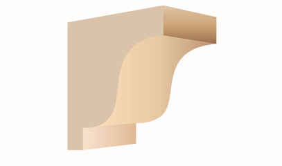 Decorative Wooden Corbel for Interior Design © Mike