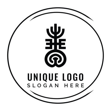 Abstract symbol text logo graphic
