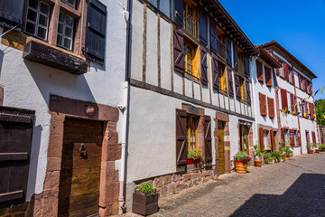 Saint-Jean-Pied-de-Port en France, ville étape du pèlerinage de Saint-Jacques de Compostelle