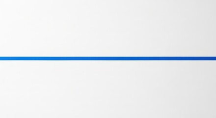 Obraz premium Minimalist blue line on white background art