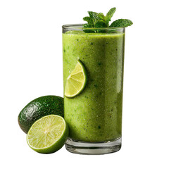 Green smoothie tall glass png beverage png healthy png detox png fresh png fruit png vegetable png vitamins png breakfast png garnish png transparent background image