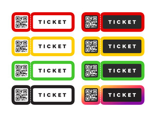 Ticket and coupon template. Ticket concert