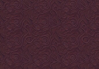 Flowing organic vector batik pattern with natural curved lines and futuristic color balance, suitable for wallpaper or modern home textile.