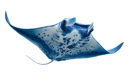 manta ray isolated on a white background