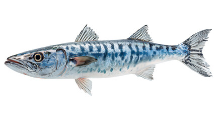 Obraz premium barracuda fish isolated on a white background