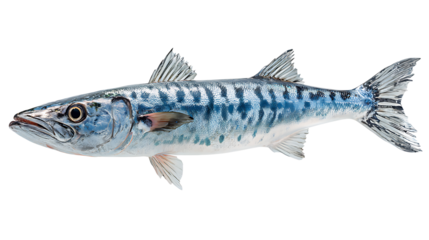 barracuda fish isolated on a white background