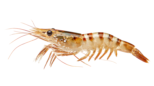 shrimp isolated on a white background