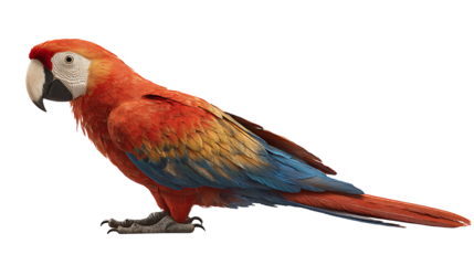 macaw parrot isolated on a white background