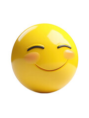 Fototapeta premium Cheerful smiling emoji face