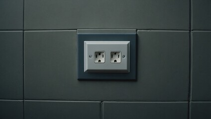 Old broken electrical socket