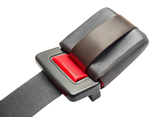 Seat belt pad isolated on white background