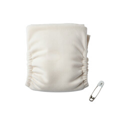 Natural Cotton Cloth Diaper with Safety Pin