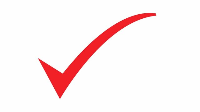red check mark animation