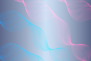 Abstract blue and purple background with flowing lines and waves