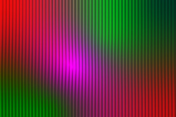 Vibrant vertical stripes of red green and purple blend in abstract gradient background
