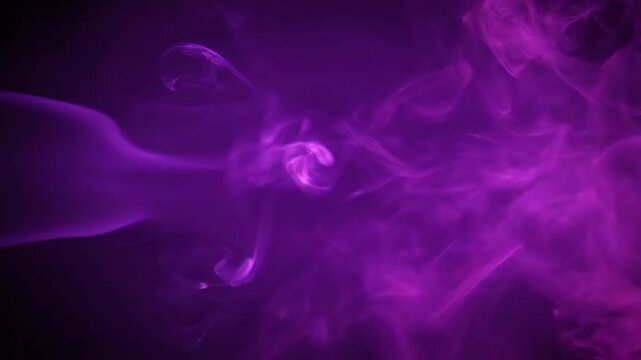 Seamlessly Looping Video of Swirling Purple and Magenta Luminous Smoke Patterns artistic, creative, innovation