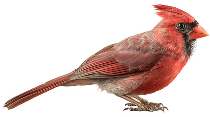 cardinal bird isolated on a white background