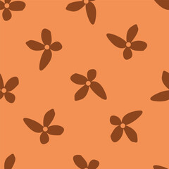 autumn leaves seamless pattern