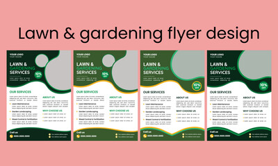 This editable social media flyer template enhances your garden services' online presence. It is perfect for promoting landscaping, lawn care, and outdoor design services across various platforms 