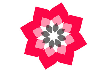 Stipple flower background.Abstract flower mandala line art. Intersecting, overlapping circles, rings element.Circular pattern in form of mandala.abstract geometric circle patterns. Vector art.