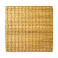 Woven Reed Mat Sheet Texture Background Top View