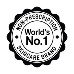 World s number one non prescription skincare brand seal