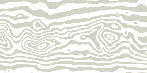 Wood linear texture, grey lines on white background, vector pattern
