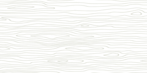 Wood linear texture, grey lines on white background, vector pattern