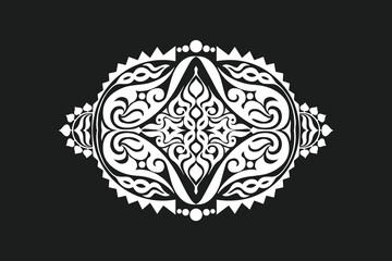 ornamental mandala design, decorative abstract pattern vector illustration