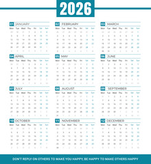 calendar for 2026
