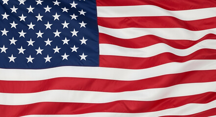Fototapeta premium American Flag Waving in the Wind