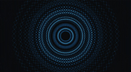 Dark Circle Technology Background,Digital and Connection Concept design,Vector illustration.