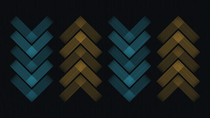 Modern Arrow microchip on Blue Technology Background,comic and Motion concept design,vector.