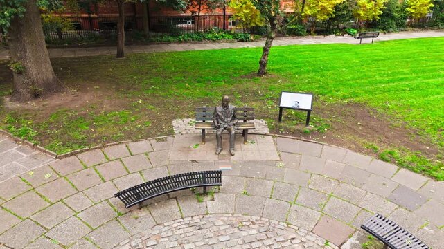 Manchester Skyline 2025 4K Drone Footage, Gay Village, Sackville Gardens, Alan Turing Statue.