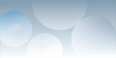 Abstract Blue Circles Background with Soft Gradients and Concentric Ring Designs eps10