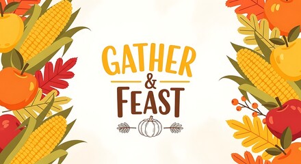 Gather and feast with autumn's bounty, perfect for Thanksgiving celebrations and seasonal promotions