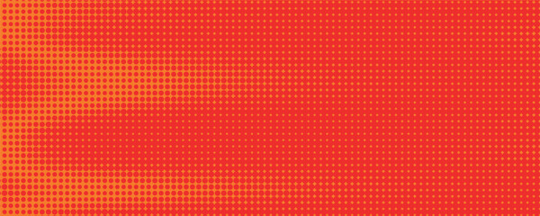 Dots halftone orange color pattern gradient texture with technology digital background. Dots pop art comics with summer background.