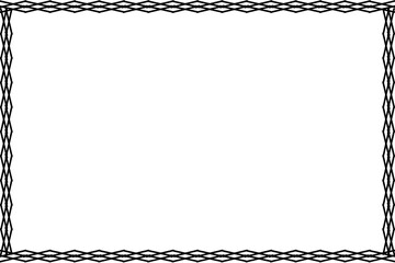 Simple Frame, Border Frame, Unique Photo Frame with White Background, Black Frame, Amazing Unique Frame