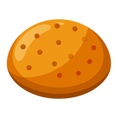 Vector of Bannock on white background