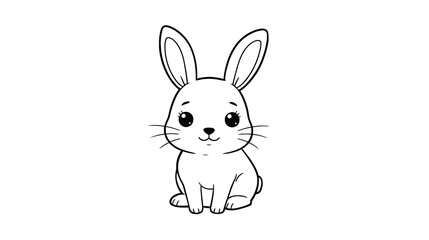 Obraz premium vector illustration of a rabbit