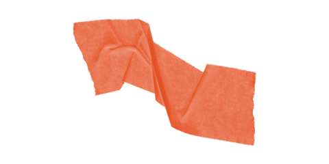 Orange Fabric Stream Abstract Texture Art Bold Colors Modern Textile Simple Design Shape Artistic