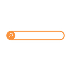Search Bar Icon &ndash; Magnifying Glass with Cursor Pointer PNG